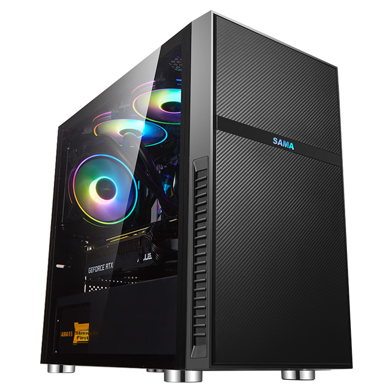 Компьютерный корпус SAMA Pingtouge M1 Gaming Edition, черный, поддержка M-ATX, Mini-ITX
