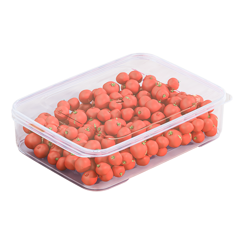 Xitianlong Refrigerator Storage Container, Food-Grade Sealed Box for Fridge Organization, Vegetable And Fruit Freezer Container, 4.5L
