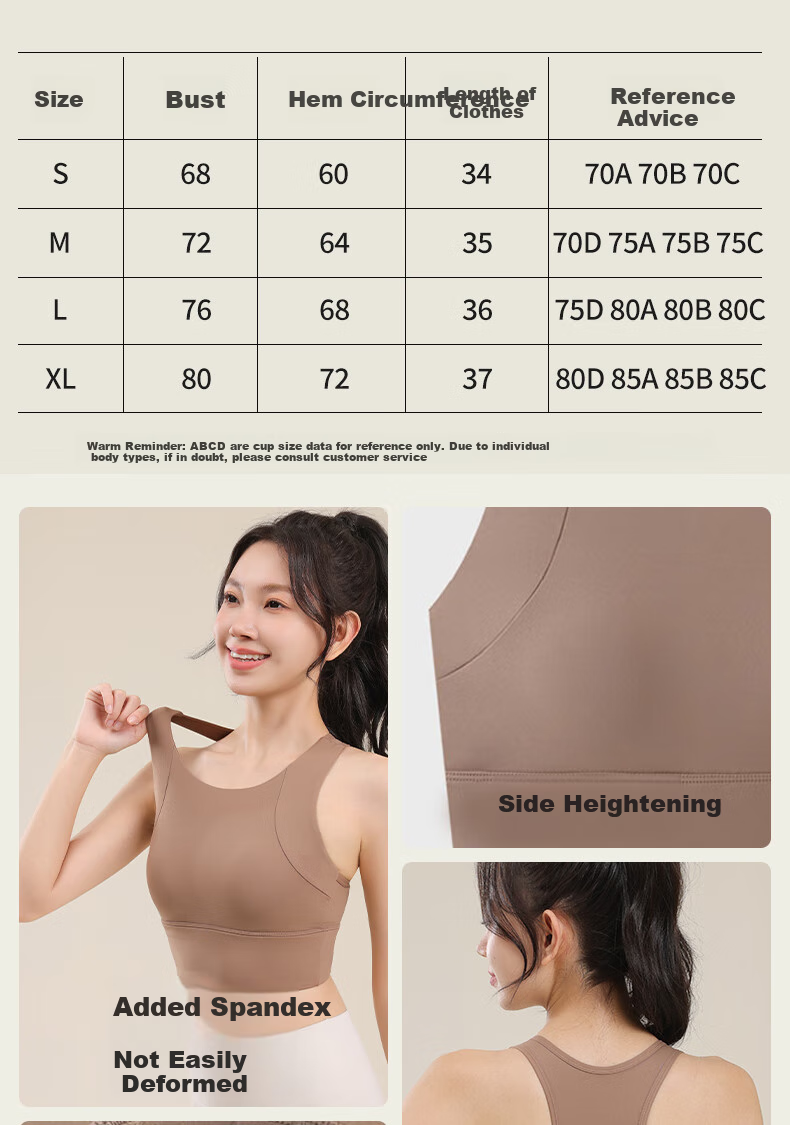 Ziyouxi High-Impact Sports Bra for Women, One-Piece Anti-Shock And Anti-Sagging Yoga Vest, Fitness Training Bra, Suitable for Outer Wear Or Layering 7