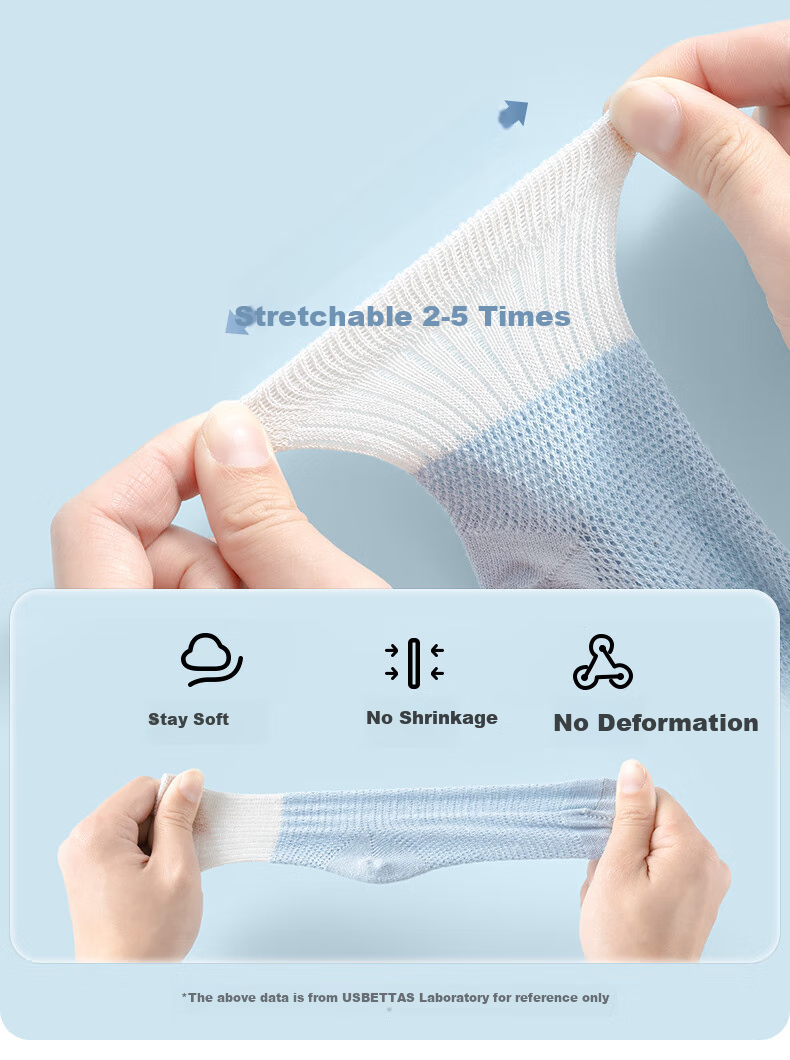 Beitaisi Baby Socks, Summer Thin Style, Newborn Breathable Mesh, Mid-Calf Socks for Boys And Girls, Children's Socks 15
