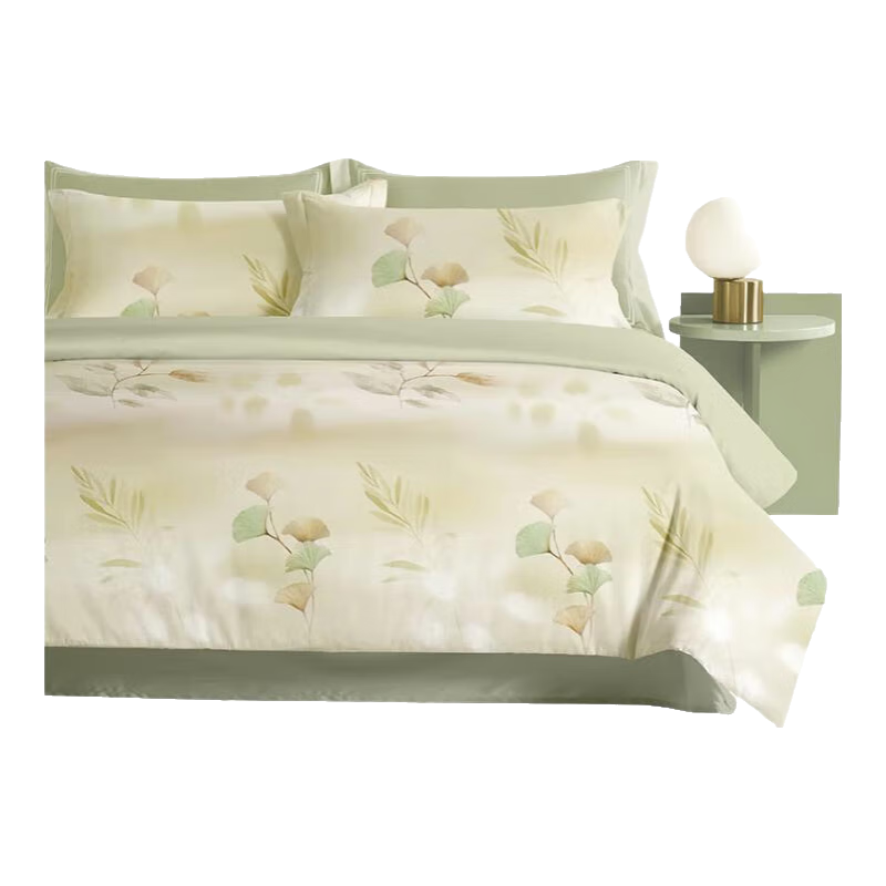 BEYOND Home Textile Bedding Set, Four-Piece Pure Cotton Duvet Cover And Bed Sheet, 100% Cotton Bedding Set, All-Cotton Quilt Cover, for 1.5-Meter Bed, Home Furnishing Store