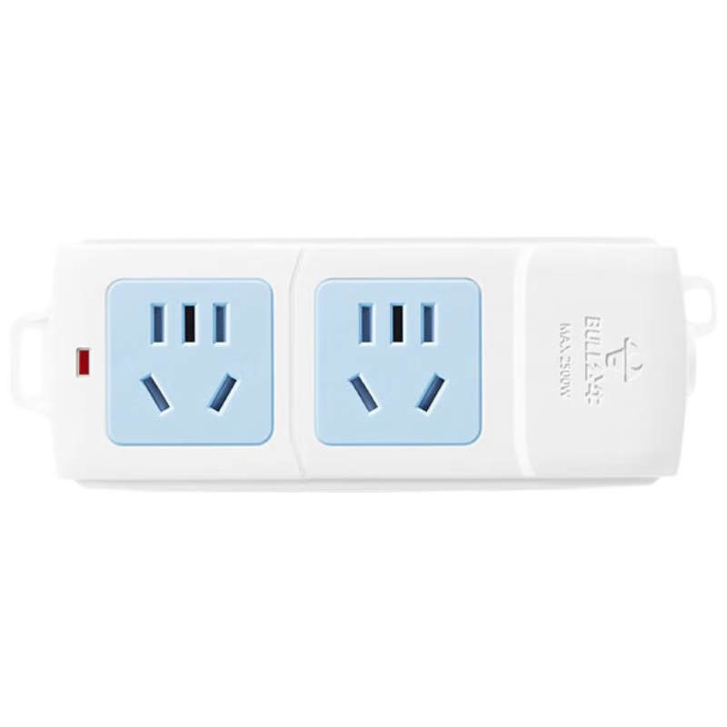 BULL Socket without Cord, Wireless Power Strip, Self-Wiring Semi-Finished Product, Extension Cord Box Assembly Engineering, 2-Outlet Two-To Multi-Plug 10A Power Supply without Switch GN-A02