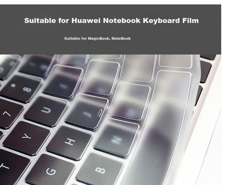 Aigo Keyboard Cover for Huawei MateBook D14/D15 2022/2021 Laptop, Ultra-Thin High-Transparency TPU Invisible Protective Film, Dustproof And Waterproof 1