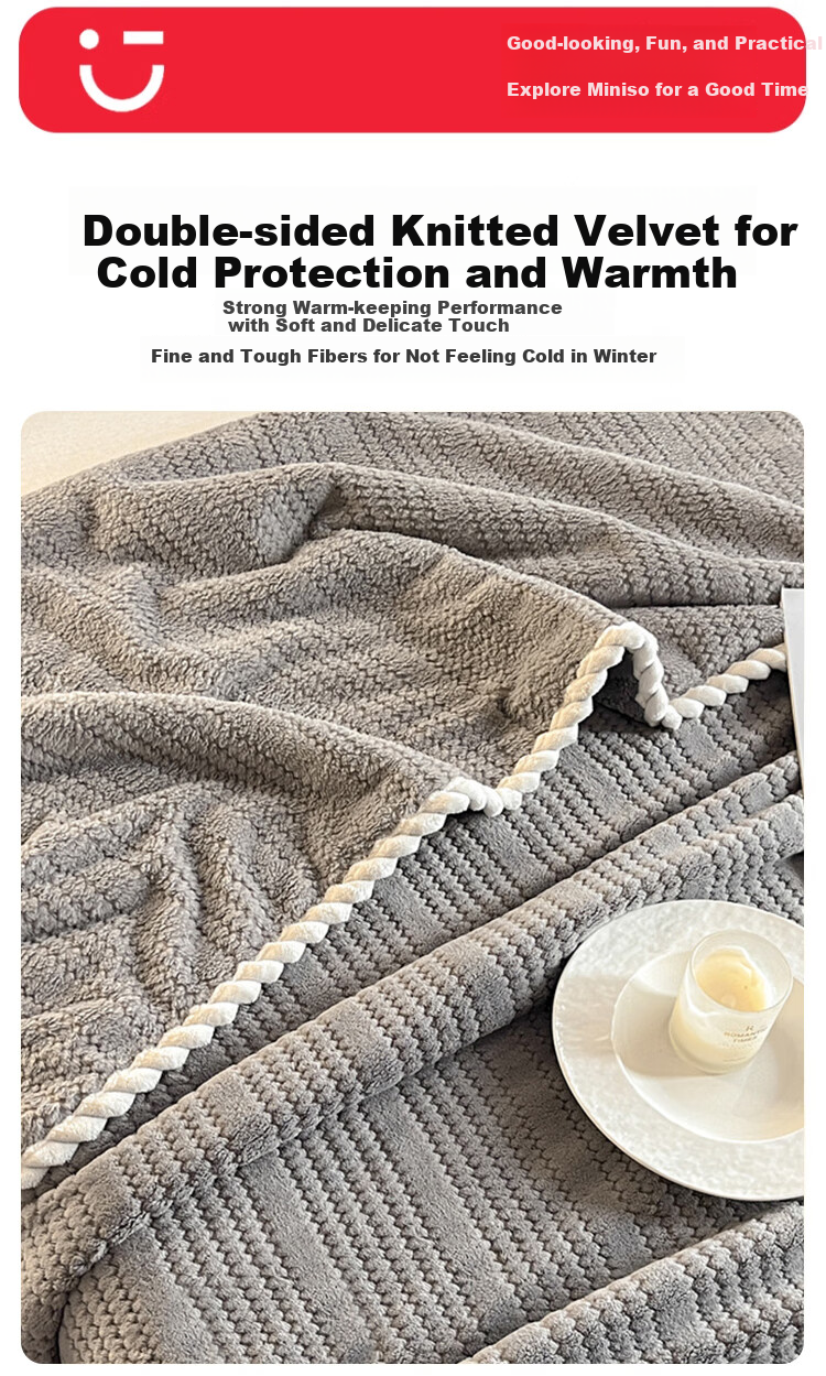 MINISO Blanket, Summer Thin Quilt, Nap Blanket, Cooling Quilt for Summer, Air Conditioning Quilt, Towel Blanket, 200x230cm 2