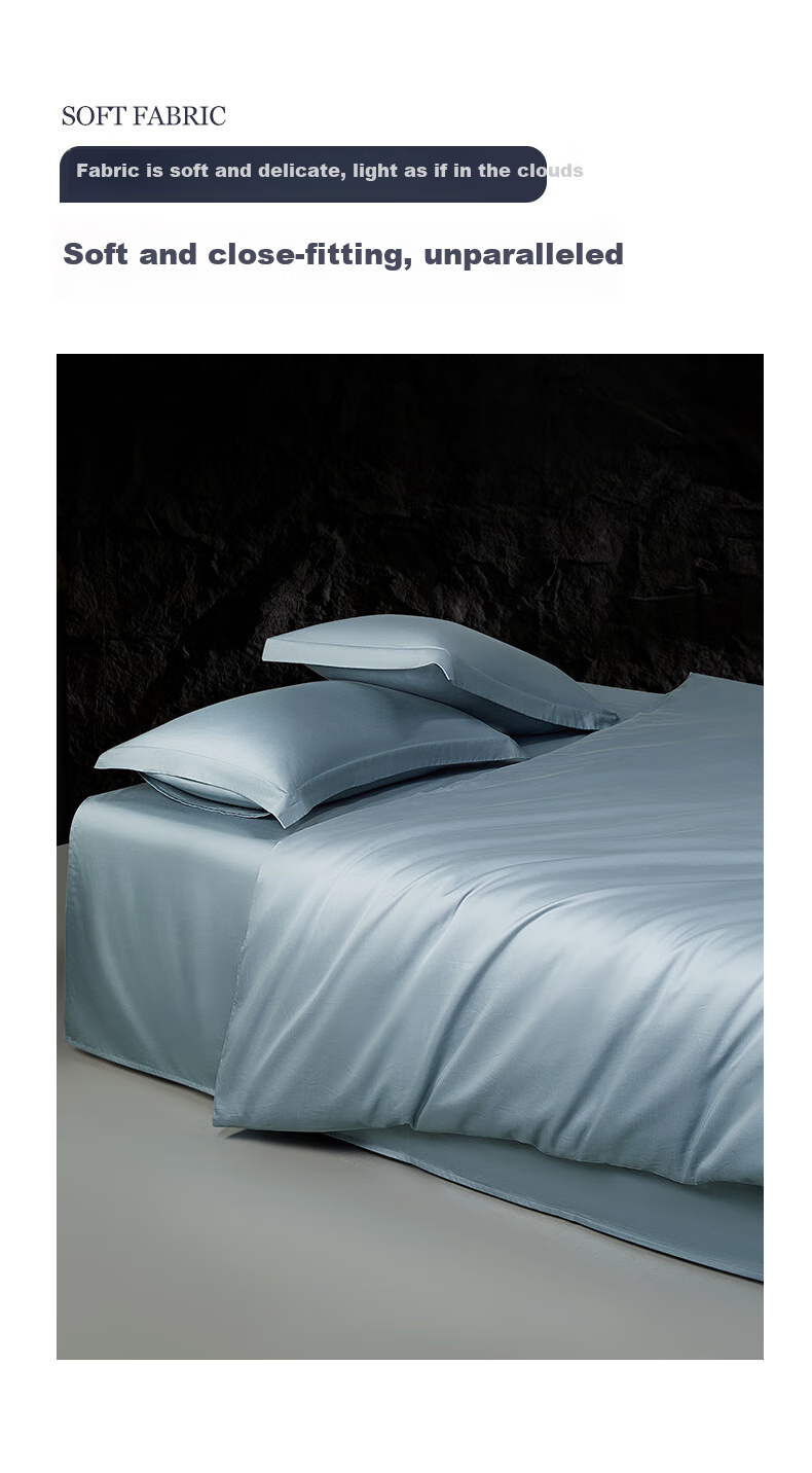 Shuixingjiafang Duvet Cover, Pure Cotton, 100-Count Long-Staple Cotton, Sateen Fabric, Class A Bedding Cover, Extra Large Double Size, 220x240cm 6