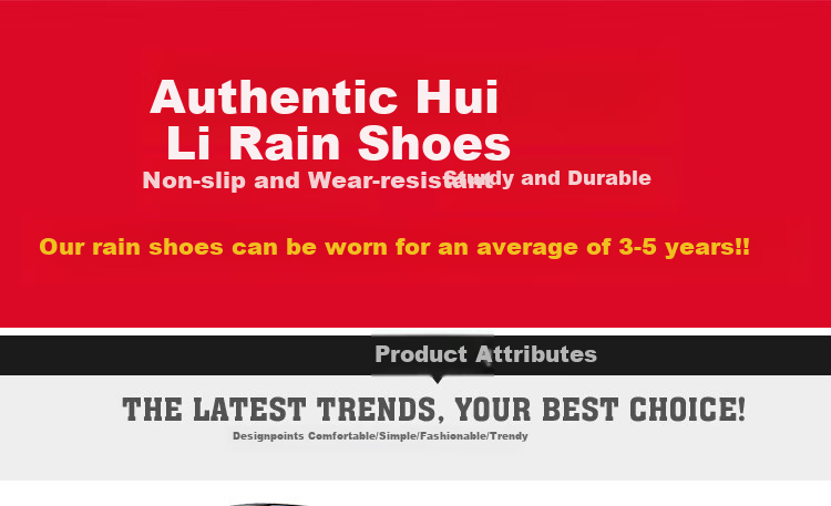 Warrior Rain Boots for Men, Waterproof Shoes, Non-Slip Wear-Resistant Rubber Shoes, Lightweight Chef Shoes, Rain Boots, Overshoes 807, Black Mid-Calf, Size 44 8