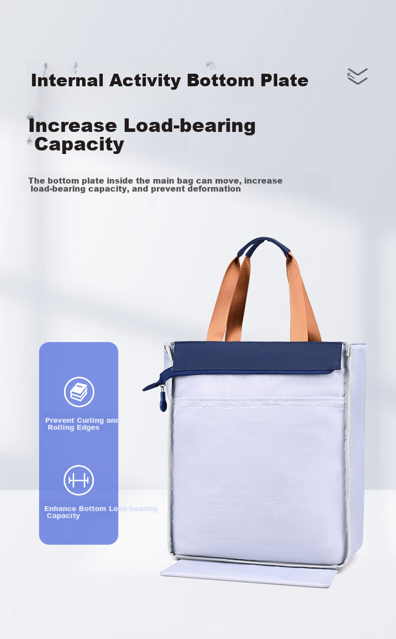 Edison Elementary School Tutoring Bag, Single Shoulder Crossbody Bag, Tutoring Bag, Handheld Art File Bag BX09-1 Royal Blue 8