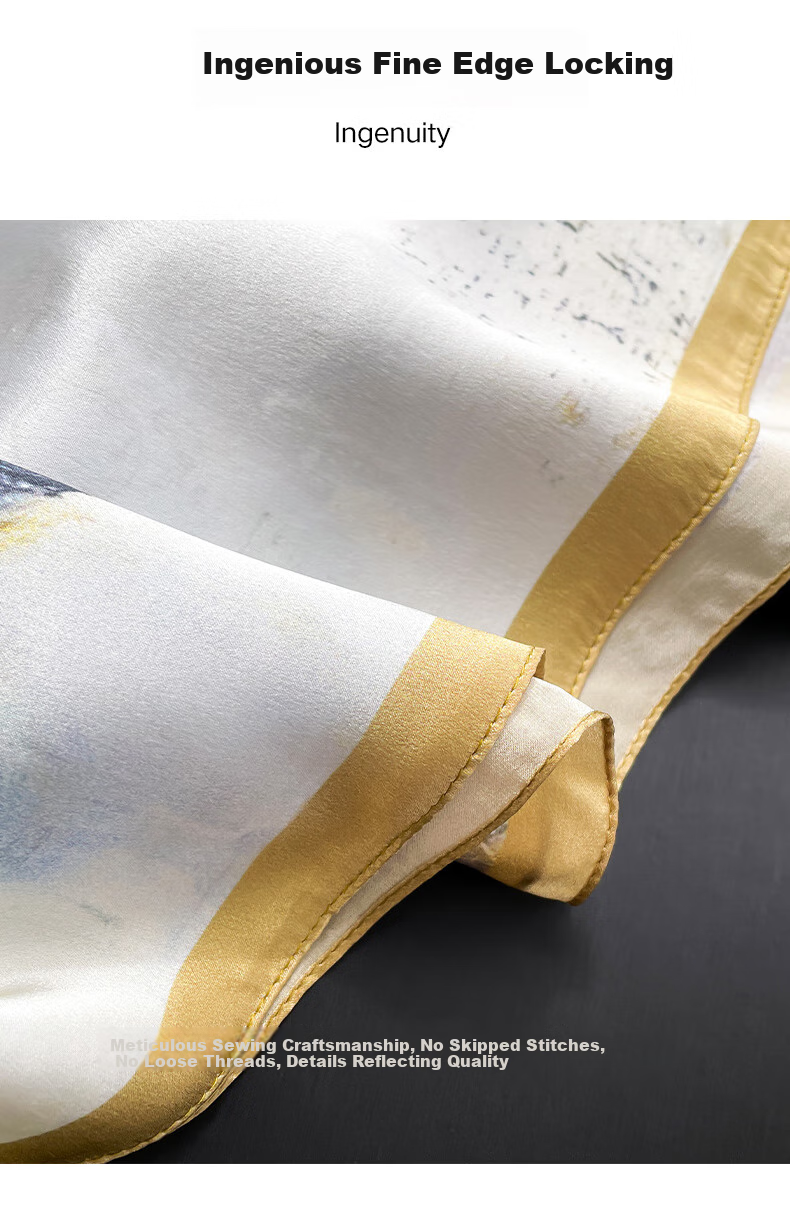 Hangsifu Silk Scarf, Mulberry Silk Neck Warmer for Autumn And Winter, Practical Birthday Gift Box for Wife, Mother, And Wome 6