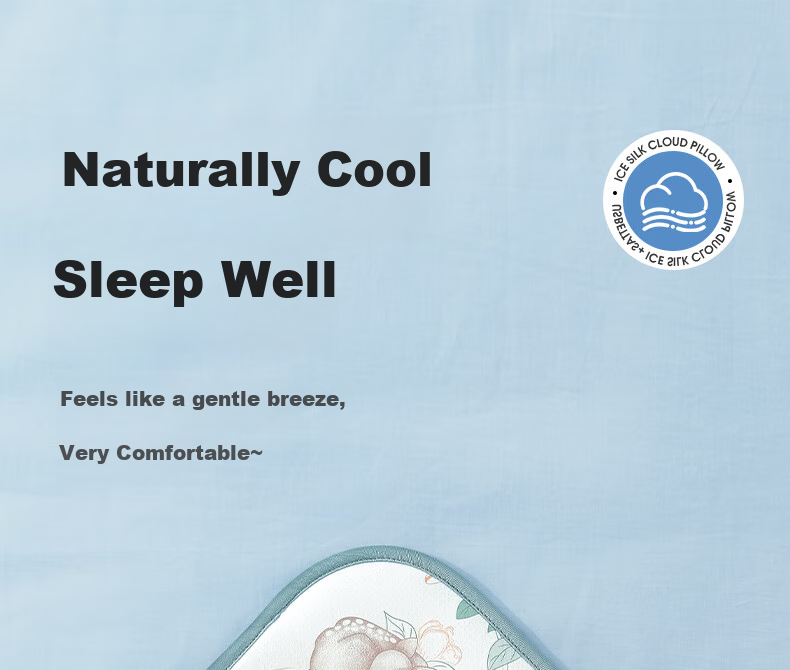 Betis Baby Pillow Summer Breathable Newborn 0-6 Months Ice Silk Cooling Pillow Children's Cloud Piece Pillow Yun Whale Fantasy 1