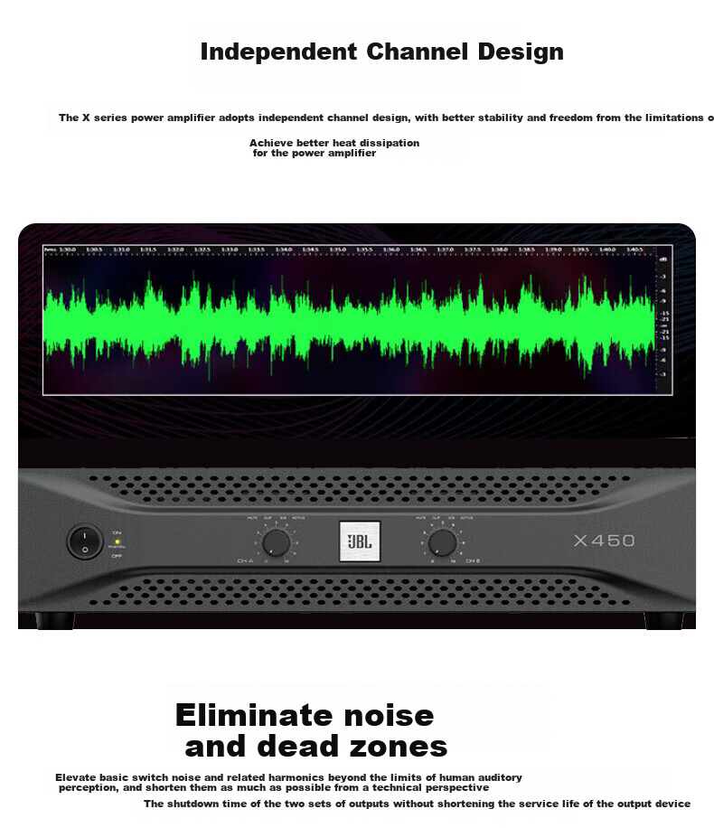 JBL X450 Amplifier, Karaoke Stage KTV Professional Amplification Equipment, Conference And Home Use Amplifier 3