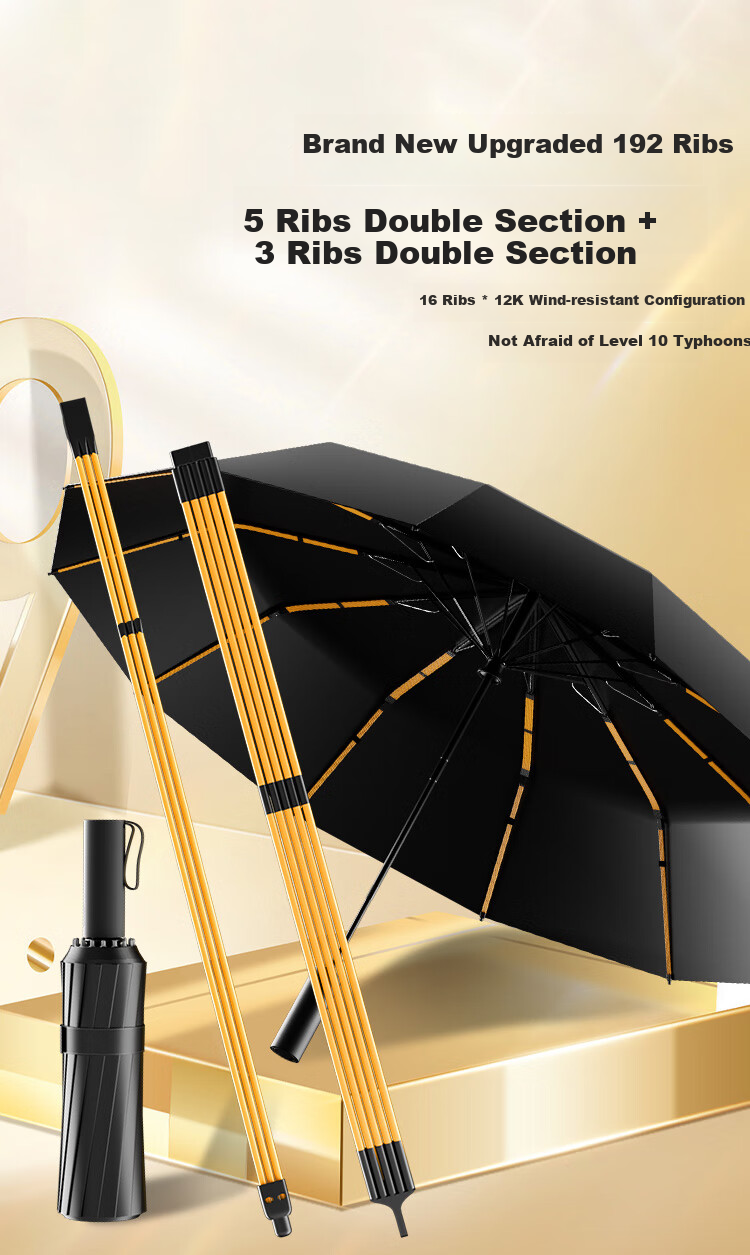 Tianwei Umbrella, Fully Automatic Windproof, Enlarged And Reinforced, No Folding Required, Easy to Open in One Second, Flat And Even [Black Technology - Truly Foldable Umbrella] 4