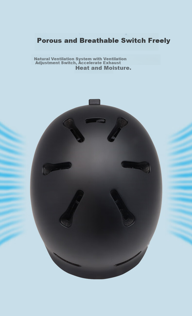 YEON Ski Helmet Ski Protective Gear for Single And Double Board Equipment, Unisex Warm Anti-Collision Impact-Resistant Breathable NP1-5201S 5