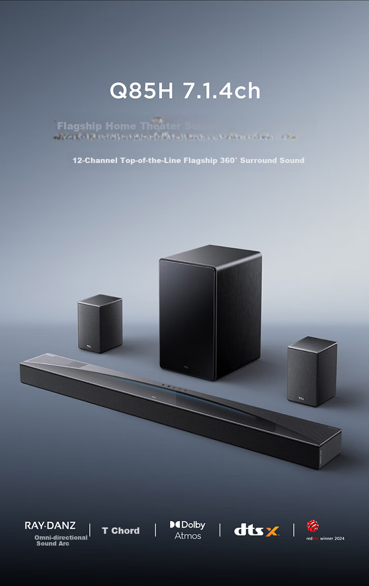 TCL S60K 3.1 Channel Soundbar with Independent Subwoofer, Dolby Atmos, DTS:X, Chord Technology 1