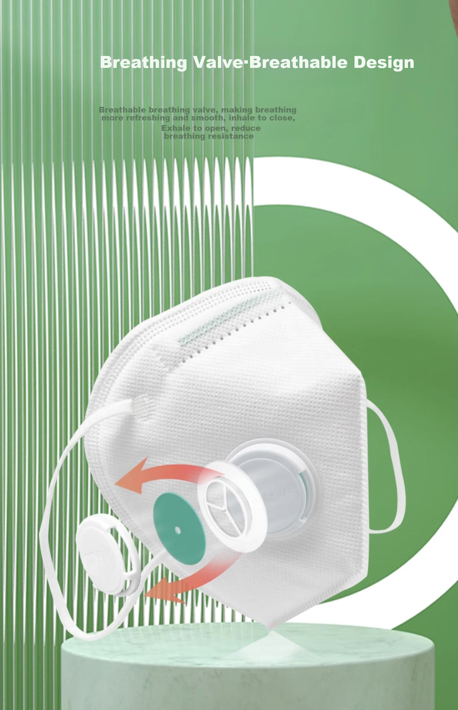 Baoweikang 9700v Dust Mask with Breathing Valve And Dust Port, 100% Breathable Protective Mask against Industrial Dust, Smog, And Grinding 7