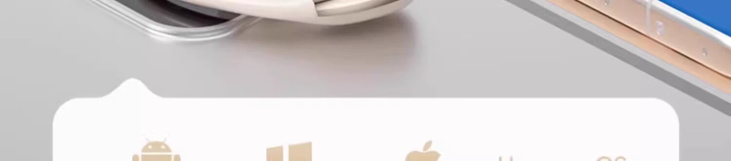 CLAISON Bluetooth Headphones, Ear-Hook Bone Conduction Concept, Non-In Open-Style Wireless Sports Running Cycling Noise-Cancelling Ear Clip Headphones, Suitable for Apple Huawei M70 - Off-White 18