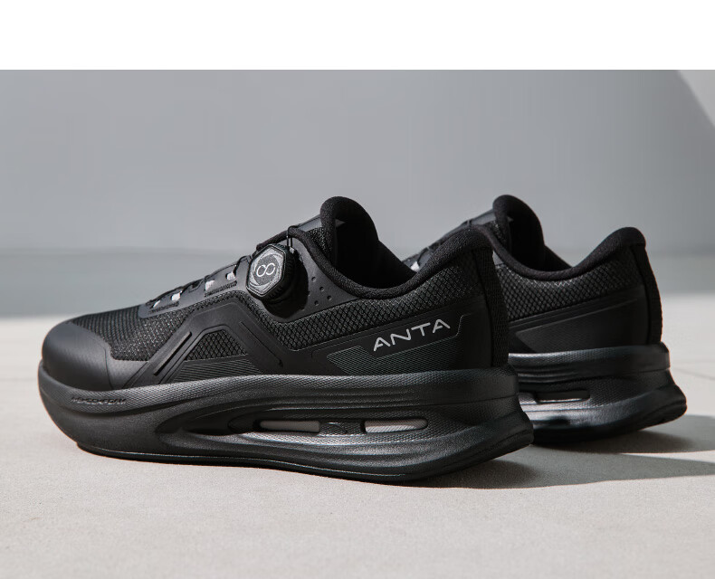 ANTA Shenxing PRO | Commuter Sports Shoes, All-Black Formal Shoes for Men, Training Shoes, Wear-Resistant, Rebound Fitness Jogging Shoes 4