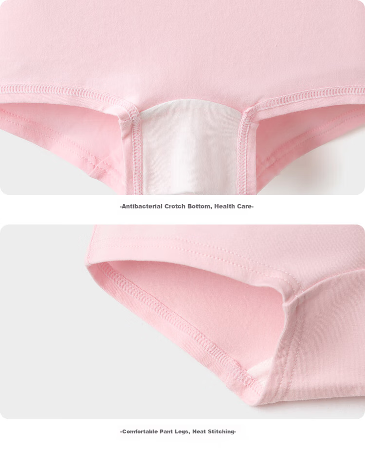BALABALA Children's Underwear, Girls' Boxer Briefs, Anti-Exposure Shorts for Toddlers, Four-Pack, Skin-Friendly, Comfortable, Cute 6