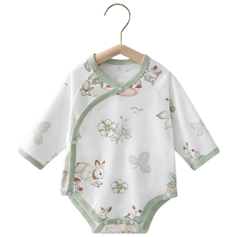 Beitaisi Baby Romper Spring And Autumn Clothing Long Sleeve Infant Boys And Girls Newborn Breathable Pure Cotton Class A Onesie