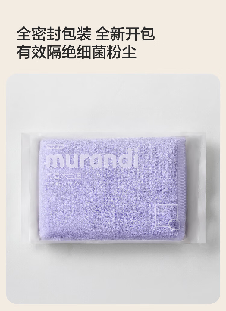 JD Original 138g Thickened Muliandai Towel, 10A Antibacterial And Anti-Mite, Pure Cotton Men's Face Towel, 2 Pieces, Blue + Gray 17
