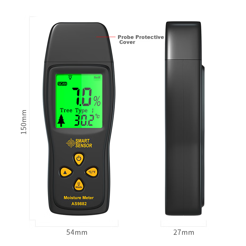 Xima AS9882 Wood Moisture Meter, High-Precision Wood Humidity Tester, Wood Moisture Content Measuring Instrument 11