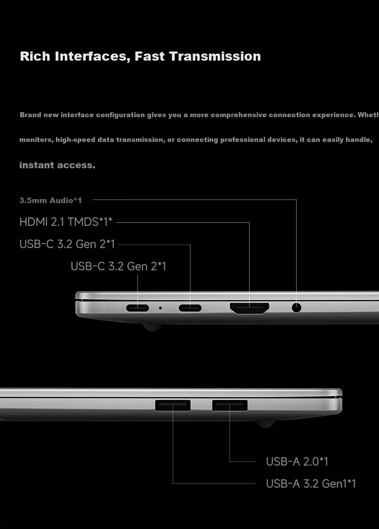 MI Notebook, Redmi REDMI Book 14 2025 Thin And Light Laptop, High-Performance Intel Core 5-220H, Office Laptop 11