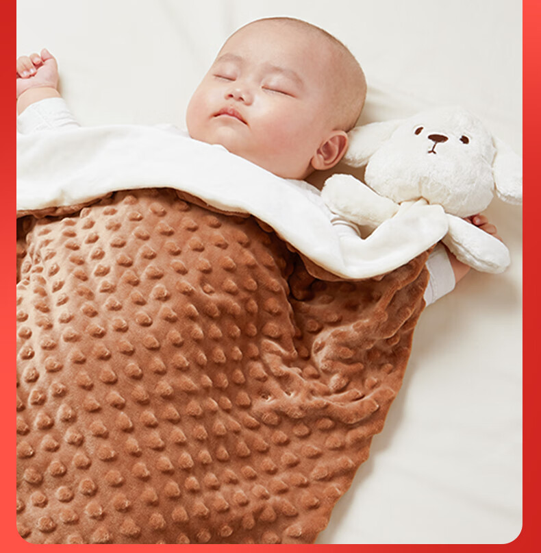 Auby Newborn Welcome Gift Box Practical Baby Toys Including Bean Blanket, Cloth Book, Rattle, Bed Hanging, Comforting Dolls, Full Moon Gift 9