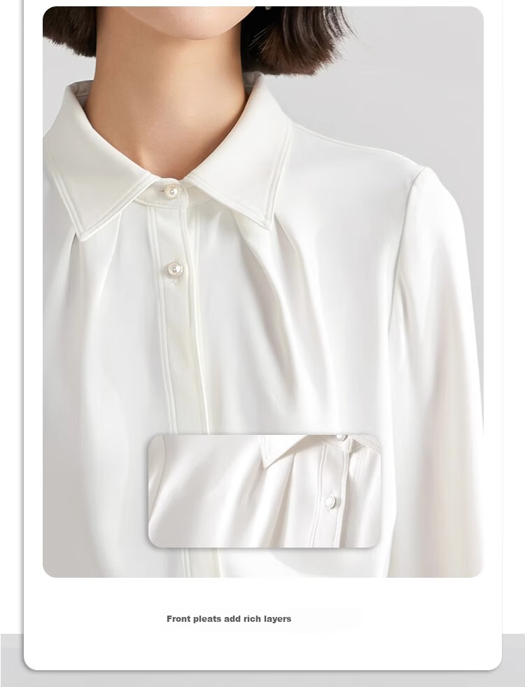 Bodexiaojie Women's Professional Blazer, Elegant Interview Attire, Office Wear Top for Petite Figures, Long-Sleeve Shirt, Size S 5