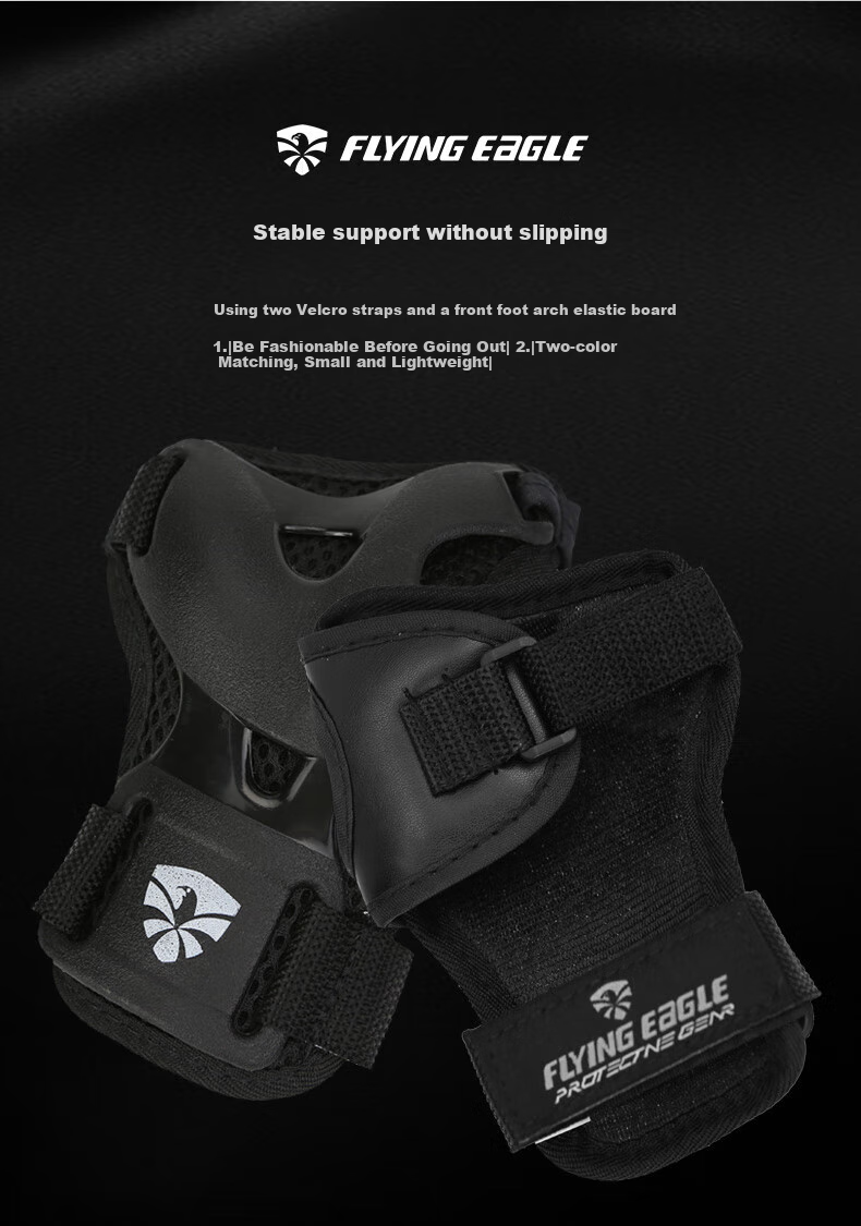 Feiying Children's Roller Skating Protective Gear, Skateboard Bicycle Inline Skates Roller Skates Protective Knee Pads Helmet Hat Roller Skating Bag Set 9