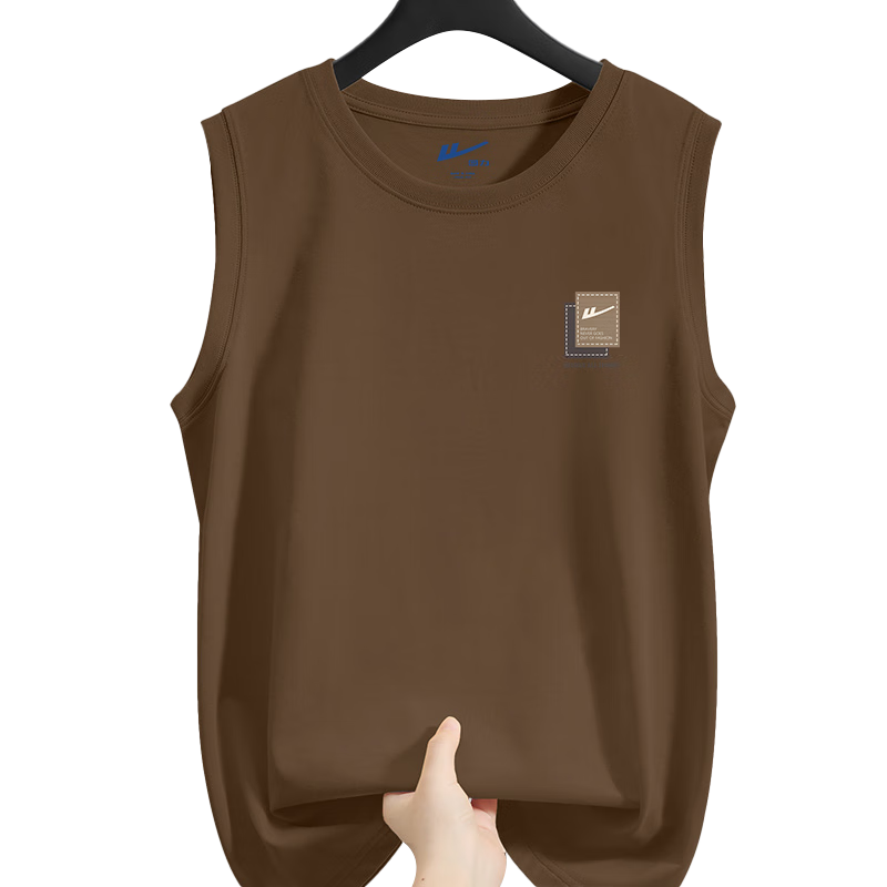 Warrior Summer Cotton Vest Men's New Sports Fitness Breathable Top Unisex Outdoor Casual Crew Neck Tank YD