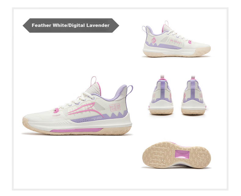 361° Basketball Shoes for Men, DVDTeam Dingweidi Spring Youth Breathable Professional Sports Shoes for Men, 672421113-4 65