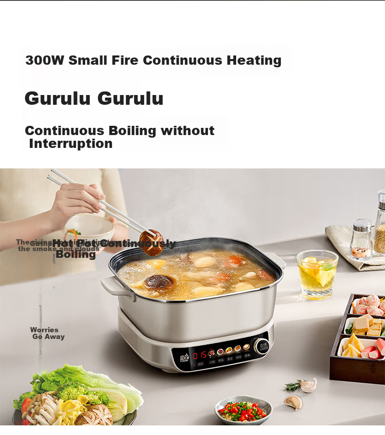 SUPOR IH Electric Hot Pot, Zero Fluorine Titanium Ceramic 6L Household Multifunctional Electric Cooker, 2200W Intense Heat, All-In Hot Pot for Stir-Frying And Cooking, Detachable Design C22-IC800 10
