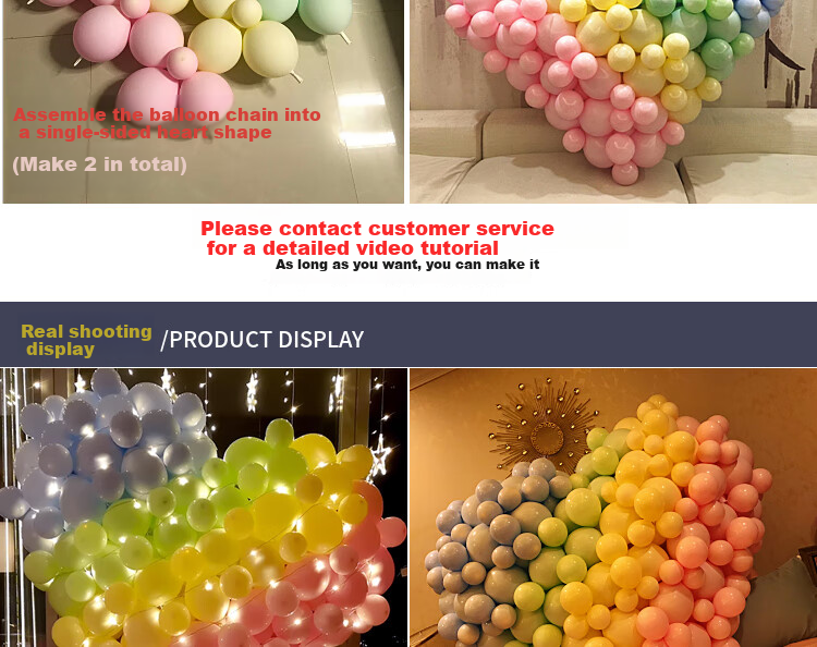 Abaoli Ins Gradient Color 3D Heart-Shaped Balloon Moon Proposal Confession Birthday Creative Wedding Room Decoration Scene Setup 2