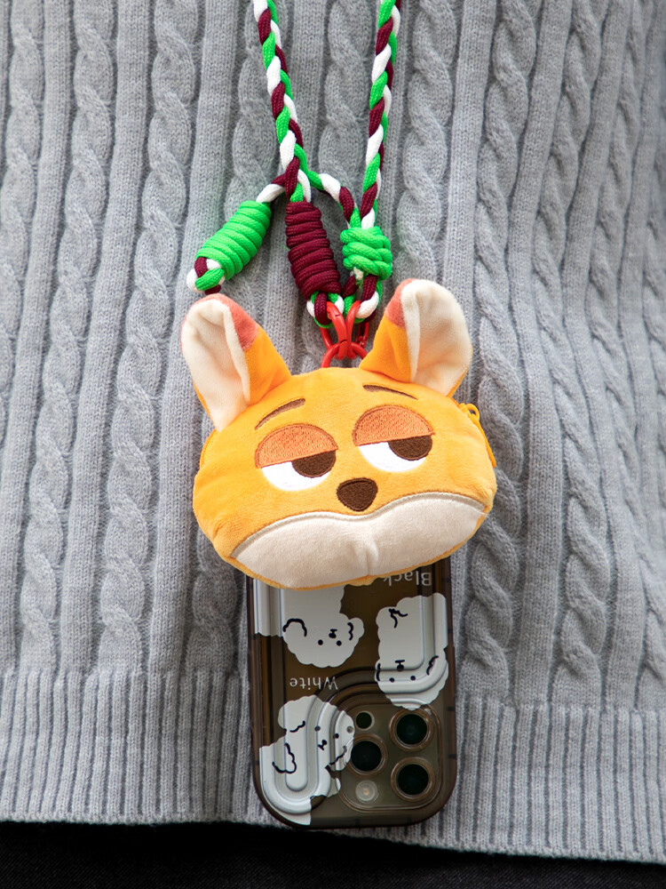 Disney Judy Phone Lanyard, Mini Cartoon Plush Earphone Strap, Crossbody Phone Bag 13
