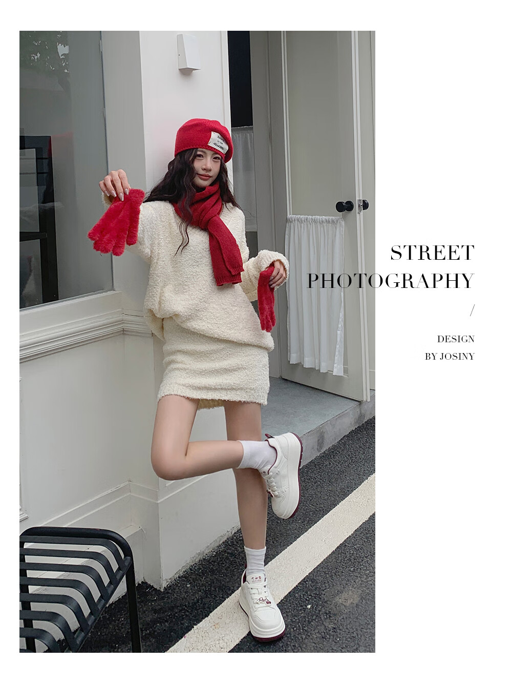 Josiny Thick-Soled White Sneakers for Women, Spring And Autumn 2026 New Style Soft Sole Board Shoes Versatile Breathable Sports Casual Shoes Beige/red 37 14