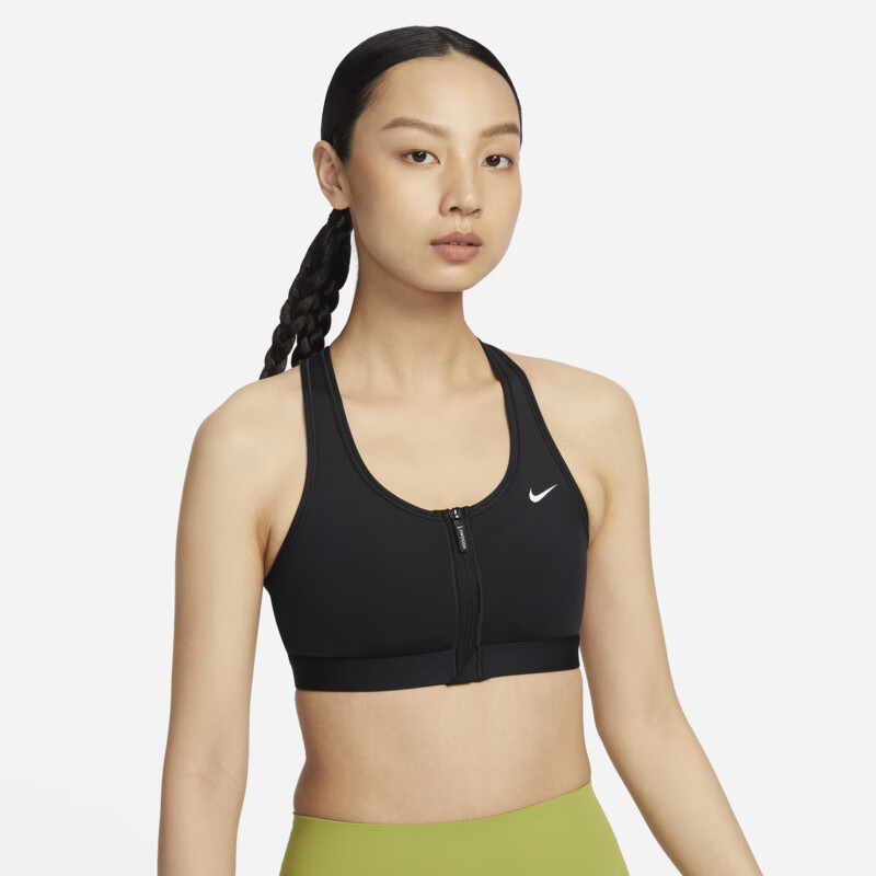 NIKE Women's Sports Bra AS W NK DF SWOOSH Sportswear FN2732-010, Black, Size M 2
