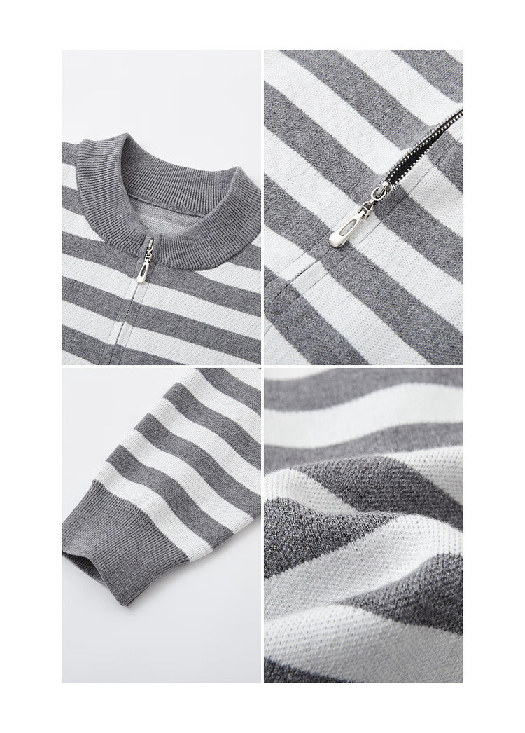 Dme [American Retro Style] Spring Heart-Shaped High Street Striped Cardigan, Comfortable Slimming Knitted Sweater, Women's Top 11