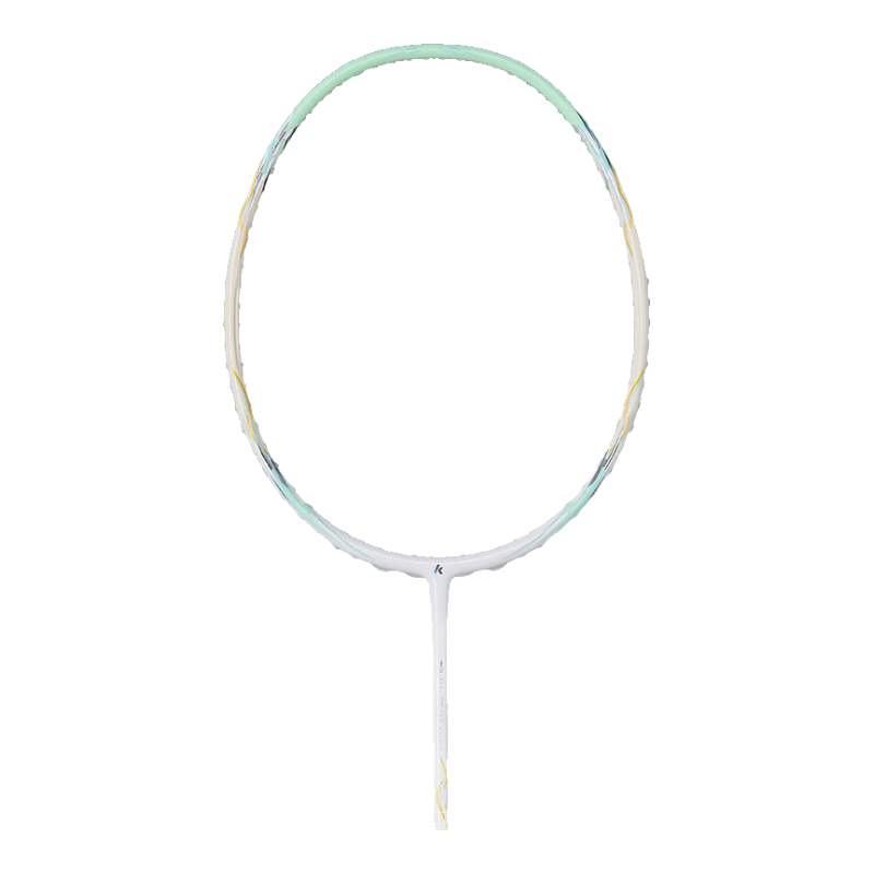 KAWASAKI Badminton Racket, Xingxing Starry Sky Full Carbon Single Racket, Ultra-Light Professional Durable Racket, Starry Sky White (Pre-Strung)