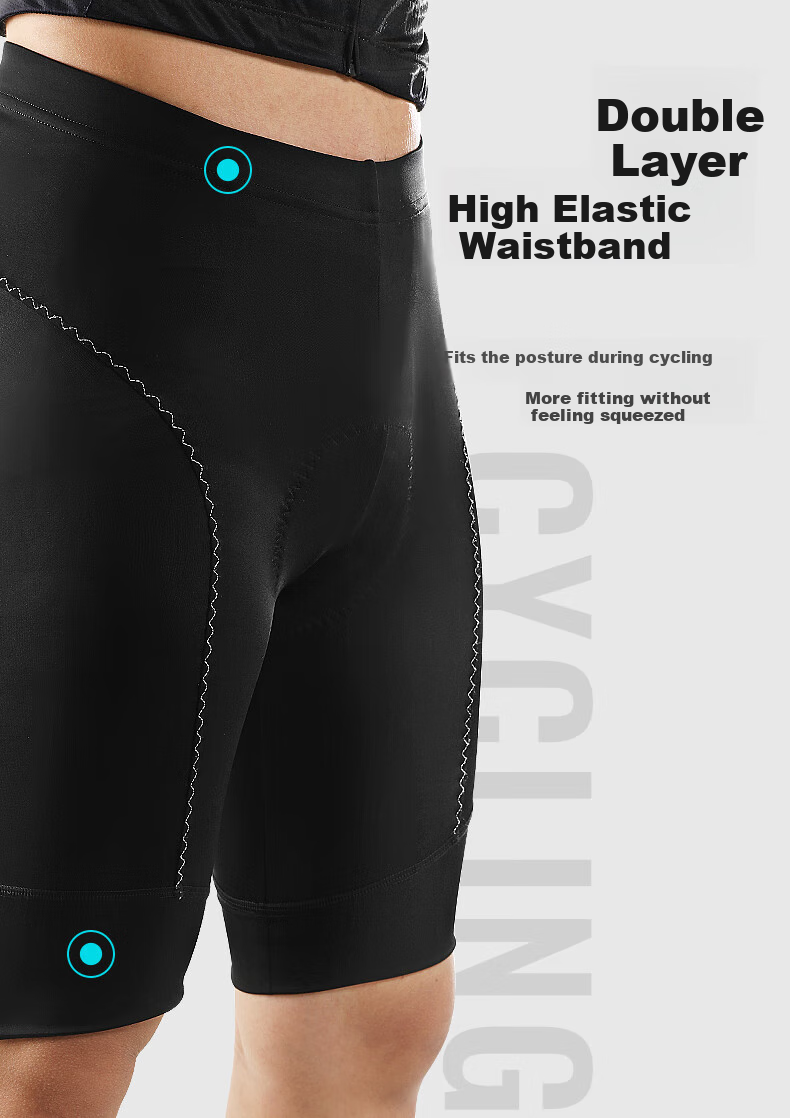 Tasiduizhang Summer Bicycle Riding Shorts for Men And Women, Mountain And Road Bike 3D Shock-Absorbing Padded Shorts Cycling Wear, Black, M 9