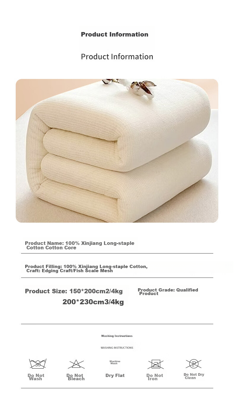 Sushidai 100% Xinjiang Long-Staple Cotton Quilt, Spring And Autumn All-Cotton Comforter, Thin Cool Air Conditioning Quilt for Summer, 2 Jin (1 Kg), 150*200cm 14