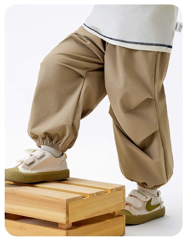 MQDMINI Children's Clothing, Boys And Girls Casual Pants, Kids' Sports Trousers, Simple Paratrooper Pants 15