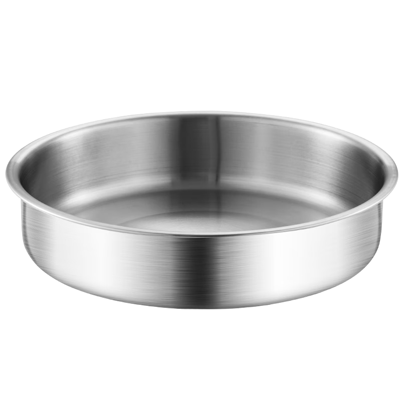 MAXCOOK 304 Stainless Steel Deep Plate 20cm Thickened Wide Durable MCWA4205