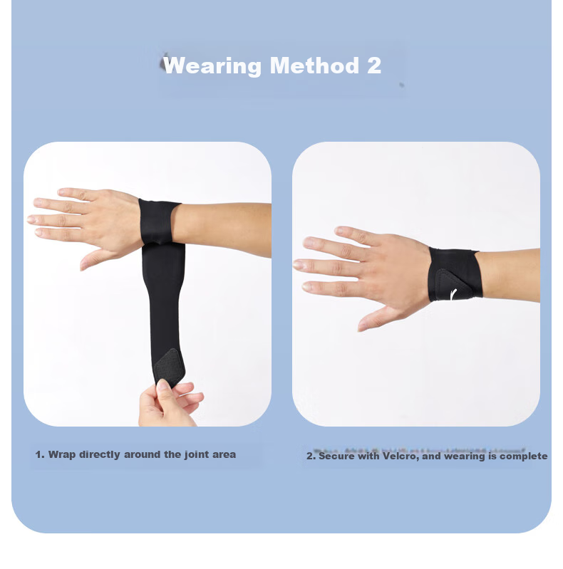 ANTA Sports Wristband for Men And Women, TFCC Tendonitis Fitness Badminton Sprain Compression Wrap Sleeve, Black Single Piece 15