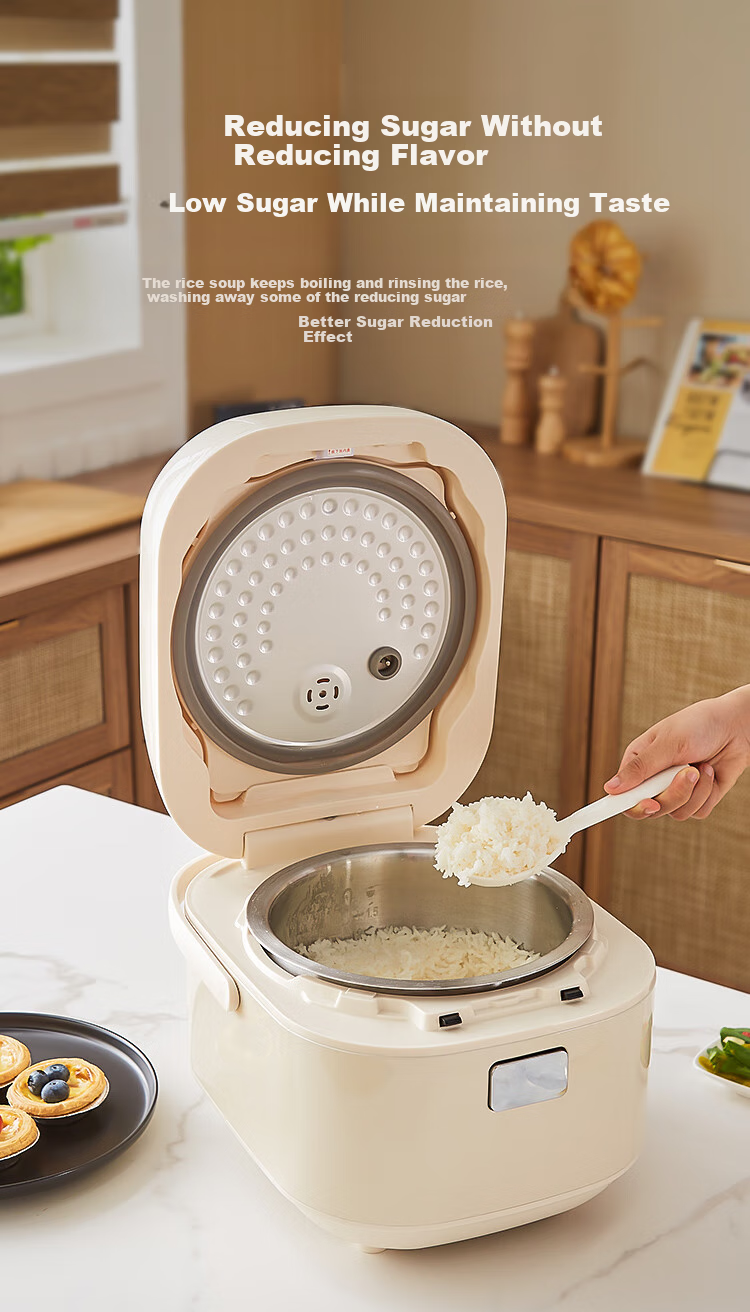 Liven Rice Cooker, Zero Fluorine Titanium Enamel Non-Stick Inner Pot, 3L Capacity, Small Household Electric Rice Cooker for 4-5 People, Smart Reservation Porridge Cooker And Rice Cooking Pot FB-D3568 13