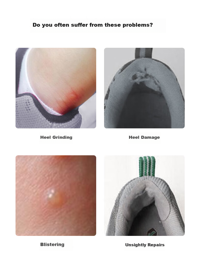 FOOTOPPO Shoe Repair Patch, Sports Shoes Heel Liner Repair Patch for Men, Anti-Friction Heel Patch, Shoe Repair Patch for Upper 1