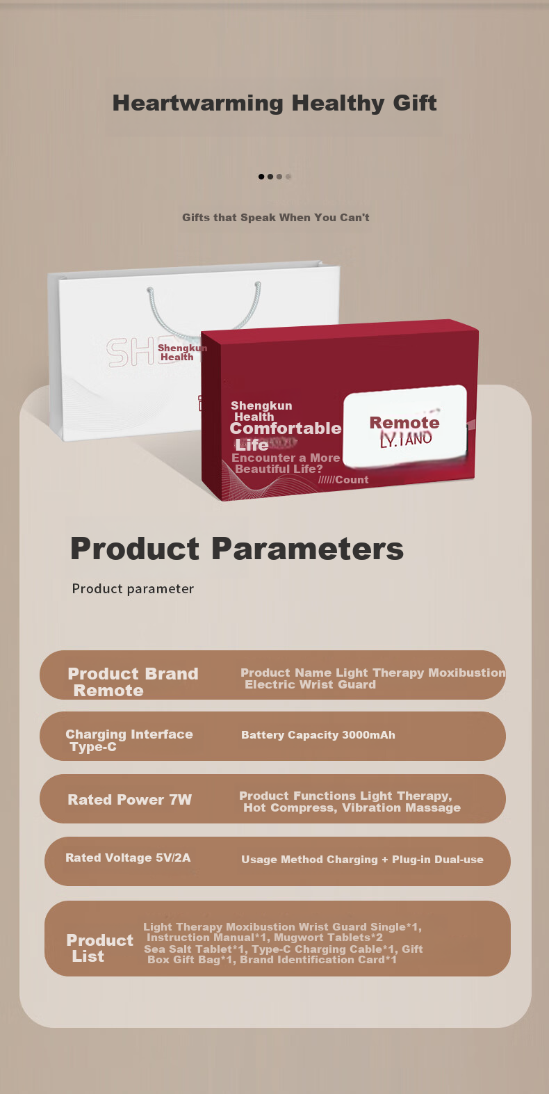 Liaoyuan [Red Light Heat Therapy] Electric Heating Wrist Guard, Tendonitis Heat Therapy Wrist Sleeve, TFCC Wrist Massager, Mid-Autumn Festival Gift 16