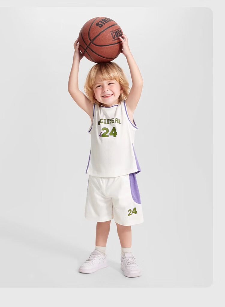 Ciciibear [3x Quick-Drying Moisture-Wicking] Ciciibear Boys' Summer Outfit Set, Baby Sports Jersey, 2025 New Style Children's Summer Wear 4