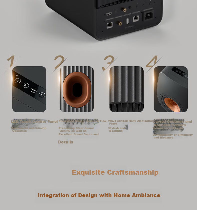 KEF LS50 Wireless II, Wireless HiFi Speaker, Home Living Room Desktop, 2.0 Stereo Active Audiophile-Grade TV Speakers, Hiplay Gift, Black 17