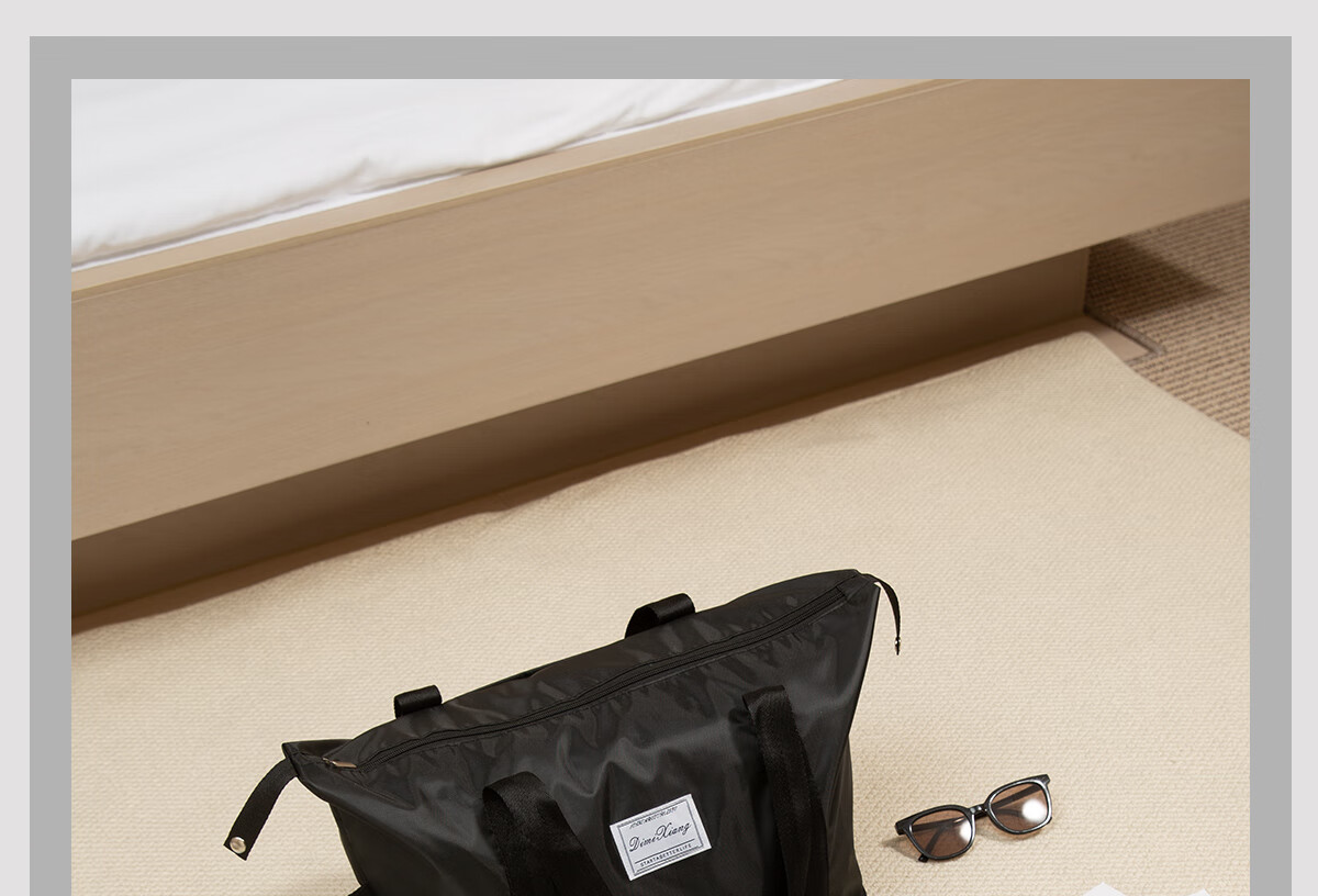 Youshiguang Toiletry Bag Travel Men's Business Trip Makeup Wet And Dry Separation Portable Large Capacity Hook High-End Storage Bag Black And Gold Color 7
