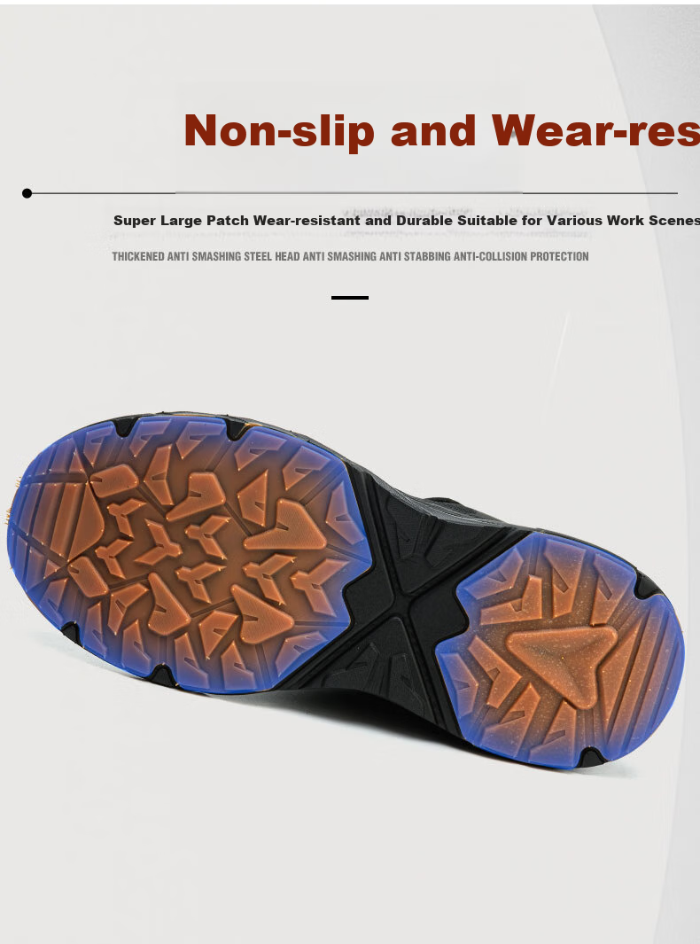 Jiuzhouzhanlang Safety Shoes, Anti-Smashing And Puncture-Resistant, Metal-Free, Can Pass Security Checkpoints, Insulated 6kV Protective Shoes, Ultra-Light Comfortable Summer Breathable, 6123* All-Season Style, Rubber And Plastic Sole [Shipped from Beijing Warehouse], Size 39 6