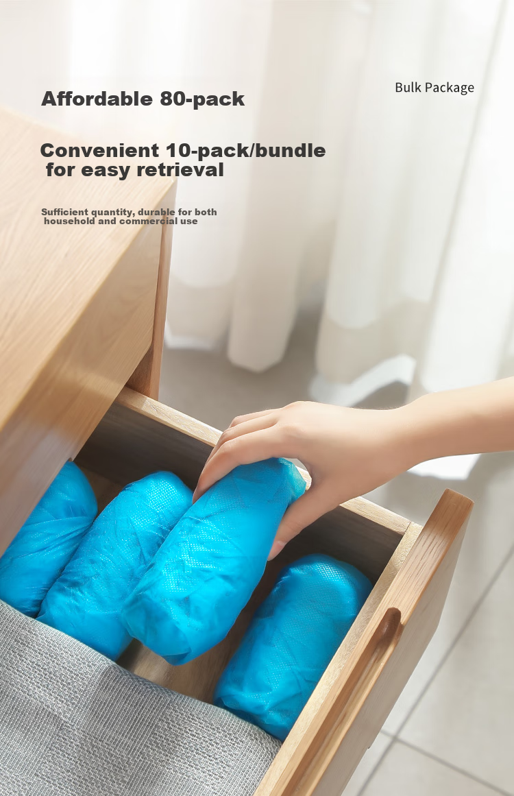 MARYYA Disposable Shoe Covers, Non-Woven Thickened, 80 Pieces, Anti-Slip, for Indoor Computer Rooms And Sample Rooms, Home Use, Dust-Proof, Breathable Foot Covers 7